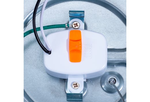 Topaz 7in Round White Surface Mount Disk 17W 5-CCT Select 1400lm 85W-equiv Dimmable 120V 90CRI