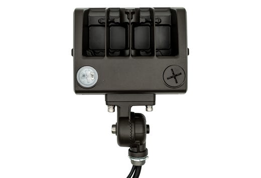 Topaz Flood Power 15-30W & 3-4-5K CCT Select to 4500lm Knuckle & Trunnion Mount Bronze Dimm 120-277V