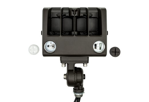 Topaz Flood Power 15-30W & 3-4-5K CCT Select to 4500lm Knuckle & Trunnion Mount Bronze Dimm 120-277V