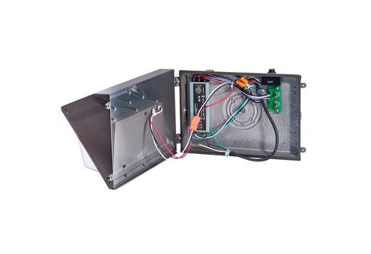 Topaz LED Wallpack Power & Color Selectable to 80W 11200lm 3-4-5K 0-10V with Photocell