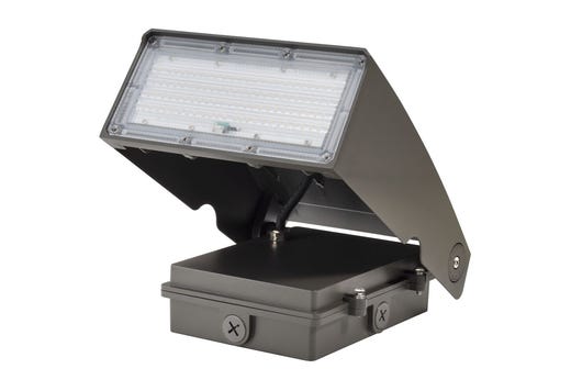 Topaz LED Adjustable to 90Deg Wallpack Power & Color Selectable to 75W 9440lm 3-4-5K 0-10V Integrated Photocell
