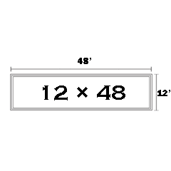 12'' X 48'' Surface-Mounted Panels