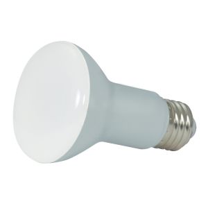 E26 4000K Cool White 50W Incandescent Equivalent Base Medium 6-Pack Sunlite 8-Watt Dimmable LED R20 Reflector Bulb 