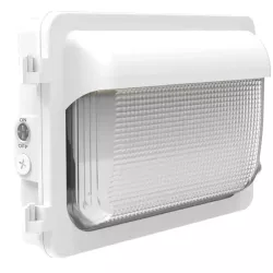 Naturaled  9675 FXTWX100SW/8CCT3/WH-PHO (Slim Forward Throw Wallpack LED - CCT- Photocell) 120-277V (60W/80W/100W) 50,000Hr 8,624/10,000/12,286 3000K/4000K/5000K
