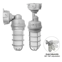 Naturaled  9544 VTJ/20S/8C3/GY/MV-PHO ( Adjustable Wall Vaportight - CCT) 120-277V (10W/15W/20W) 50,000Hr 800/1,200/1,600 3000K/4000K/5000K