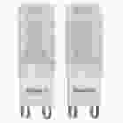 Bulbrite 861526 LED4G9/27K/120/F/D-2PK Pack of (2) 4.5 Watt Dimmable Frost Mini T4 Bi-Pin (G9) LED Bulb - 340 Lumens, 2700K, and 80 CRI