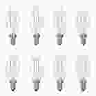 Bulbrite 861623 LED4B11/30K/FIL/D/B-8PK 4W LED B11 3000K FILAMENT E12 DIM-8PK