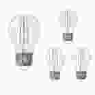 Bulbrite 861634 LED7A15/30K/FIL/D/B-4PK LED Filament Pack of (4) 7 Watt Dimmable A15 Light Bulb with Clear Glass Finish and Medium (E26) Base - 3000K (Soft White Light), 800 Lumens