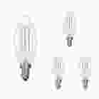 Bulbrite 861688 LED5B11/40K/FIL/D/B-4PK LED Filament Pack of (4) 5 Watt Dimmable B11 Light Bulb with Clear Glass Finish and Candelabra (E12) Base - 4000K (Cool White Light), 500 Lumens