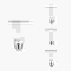 Bulbrite 861723 LED10PAR30S/B-FL40/840/WD/2-4PK 10W LED PAR30 SHORT NECK 4000K 80CRI BASICS FLOOD WET DIMMABLE-4PK