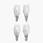 Bulbrite 861926 LED5B11/30K/FIL/M/3-4PK  Pack of (4) 5 Watt Dimmable Milky Finish B11 Candelabra (E12) LED Bulb - 500 Lumens, 3000K, and 80 CRI