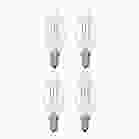 Bulbrite 861938 LED4B11/27K/FIL/4/JA8-4PK  Pack of (4) 4 Watt Dimmable Clear Filament B11 Candelabra (E12) LED Bulb - 350 Lumens, 2700K, and 90 CRI