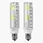 Bulbrite 862642 LED6E12/27K/120/D-2PK Pack of (2) 6.5 Watt 120V Dimmable Clear T6 LED Mini Light Bulbs with Candelabra (E12) Base, 2700K Warm White Light, 700 Lumens