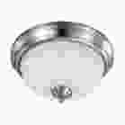 NUVO 62/1562 (LED 19W 11" FLUSH MOUNT 3000K) 19 Watt; 11 inch; LED Flush Mount Fixture; 3000K; Dimmable; Brushed Nickel; Frosted Glass