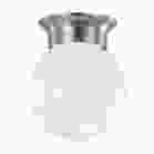 NUVO 62/1565 (LED 8W 6" LED FLUSH 3000K) 8 Watt; 6 inch; LED Flush Mount Fixture; 3000K; Dimmable; Brushed Nickel; Frosted Glass