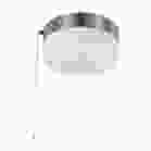 NUVO 62/1566 (LED 12W 8" FLUSH W/PULL CHAIN) 12 Watt; 8 inch; LED Flush Mount Fixture with Pull Chain; Brushed Nickel with Frosted Glass