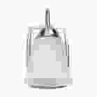 NUVO 62-1567 LED 8W 1 LIGHT VANITY 3000K 8 Watt; LED 1 Light Vanity Fixture; 3000K; Brushed Nickel with Alabaster Glass