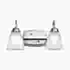 NUVO 62-1568 LED 15W 2 LIGHT VANITY 3000K 15 Watt; LED 2 Light Vanity Fixture; 3000K; Brushed Nickel with Alabaster Glass