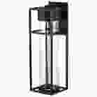 NUVO 62/1614 Ledges; 10W LED; Large Wall Lantern; Matte Black with Clear Seeded Glass