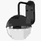 NUVO 62/1618 Atmosphere; 10W LED; Large Wall Lantern; Matte Black with Clear Seeded Glass