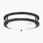 NUVO 62/1735 (LED GLAMOUR BL 10" FLUSH) Glamour LED 10 inch; Flush Mount Fixture; Black Finish; CCT Selectable 3K/4K/5K