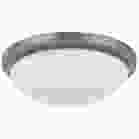 NUVO 62/1842 LED BUTTON BN 11 FLUSH Button; 11 Inch LED Flush Mount Fixture; Brushed Nickel Finish; CCT Selectable; 120 Volts