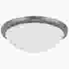 NUVO 62/1843 LED BUTTON BN 13 FLUSH Button; 13 Inch LED Flush Mount Fixture; Brushed Nickel Finish; CCT Selectable; 120 Volts