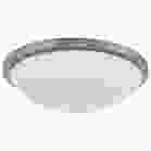 NUVO 62/1844 LED BUTTON BN 17 FLUSH Button; 17 Inch LED Flush Mount Fixture; Brushed Nickel Finish; CCT Selectable; 120 Volts