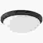 NUVO 62/1942 LED BUTTON BL 11 FLUSH Button; 11 Inch LED Flush Mount Fixture; Matte Black Finish; CCT Selectable; 120 Volts