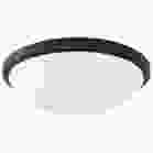 NUVO 62/1944 LED BUTTON BL 17 FLUSH Button; 17 Inch LED Flush Mount Fixture; Matte Black Finish; CCT Selectable; 120 Volts