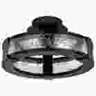 NUVO 62-2001 (DARROW 13" LED SEMI FLUSH) Darrow - 13 Inch LED Semi Flush - Matte Black - Acrylic Panels