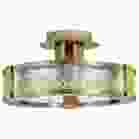 NUVO 62-2011 (DARROW 13" LED SEMI FLUSH) Darrow - 13 Inch LED Semi Flush - Vintage Brass - Acrylic Panels