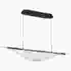 NUVO 62-2023 (GENEVA 46" LED ISLAND PENDANT) Geneva - 46 Inch LED Island Pendant - Matte Black - Silk Screened Acrylic Lens