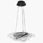 NUVO 62-2025 (GENEVA 18" LED PENDANT) Geneva - 18 Inch LED Pendant - Matte Black - Silk Screened Acrylic Lens