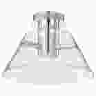 NUVO 62-2053 (EDMOND 14" LED SEMI FLUSH) Edmond - 14 Inch LED Semi Flush - Polished Nickel with Clear Glass