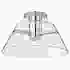 NUVO 62-2054 (EDMOND 17" LED SEMI FLUSH) Edmond - 17 Inch LED Semi Flush - Polished Nickel with Clear Glass