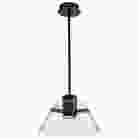 NUVO 62-2061 (EDMOND 14" LED PENDANT) Edmond - 14 Inch LED Pendant - Matte Black with Clear Glass