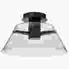 NUVO 62-2064 (EDMOND 17" LED SEMI FLUSH) Edmond - 17 Inch LED Semi Flush - Matte Black with Clear Glass