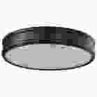 NUVO 62-2101 (KENDALL 14" LED FLUSH MOUNT) Kendall - 14 Inch LED Flush Mount - Matte Black with Alabaster Glass