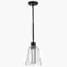 NUVO 62-2171 (AURA 7" LED PENDANT) Aura - 7 Inch LED Pendant - Matte Black - K9 Bubble Crystal - 3000K CCT