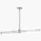 NUVO 62-2272 (BOWMAN 36" LED ISLAND PENDANT) Bowman - 36 Inch LED Island Pendant - Brushed Nickel - Acrylic Lens