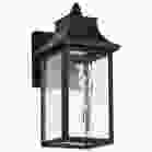 NUVO 62-5997 (AUSTEN 1LT OUTDOOR SM WALL) Austen Collection - 1 Light Outdoor Small Wall Fixture - LED - SMART - Starfish RGBTW - CCT Selectable - Matte Black - Clear Water Glass