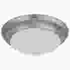 NUVO 62-686 LED 12 18W TWIST & LOCK FIXTU 18W; Flush Mount Twist & Lock Fixture; LED; 12 in.; Brushed Nickel Finish; Frosted Glass