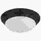 NUVO 62-687 LED 12 18W TWIST & LOCK FIXTU 18W; Flush Mount Twist & Lock Fixture; LED; 12 in.; Matte Black Finish; Frosted Glass