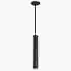 NUVO 62-818 (CENTURY 12W LED 16" PENDANT) Century - 12 Watt - 16" - LED Pendant - Matte Black and Brushed Brass Finish
