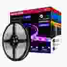 NUVO 64/143 TAPE/RGBTW-HO/IP65/JBOX/SF/16' Dimension Pro; Tape light strip; 16 ft.; Hi-Output; RGB plus Tunable White; J-Box connection; IP65; Starfish IOT Capable; RF Remote Included