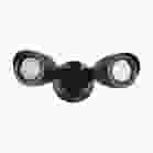 NUVO 65/720 LED 2 BULLET HEAD SECURITY LGT LED Security Light; Dual Head; Black Finish; 4000K