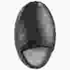 NUVO 65-881 Oval Small Emergency Wall Pack - LED - CCT Selectable - Photocell - Black Finish