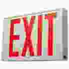 SATCO 67/102 EXIT SIGN - RED - NYC Red LED Exit Sign, 90min Ni-Cad backup, 120V/277V, Single/Dual Face, Universal Mounting, Steel/NYC