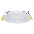 Halco 89108 DFDLS6-12-CS-BT;ProLED Select Direct Fit Slim Downlight 6" 12W 900lm CCT Selectable Baffle Trim